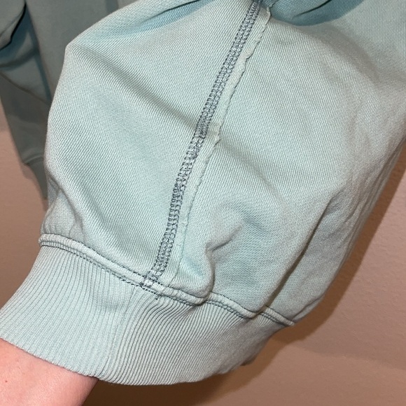 Aerie Oversized Blue Heart Sweatshirt With Pocket Women’s Size Large New - Picture 5 of 8